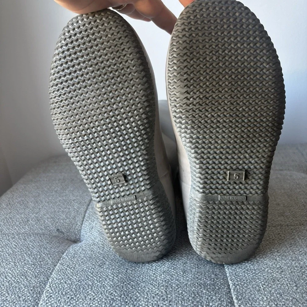 Hunter Women's Winter Rain Boots Roll Top Sherpa‎ Lined Boot US size 5 Gray